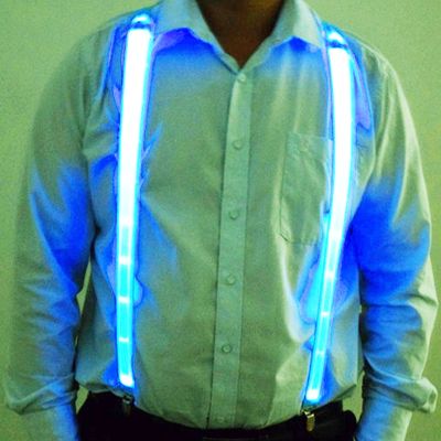 ✉☑☄ Light Up Suspenders LED Luminous Straps Festival Bar Party Carnival Accessory Festival Rave Wear Men LED Clothing Performance