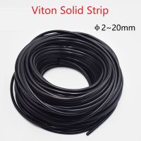 1/2M 2 ~ 20mm Viton Strip Solid แถบปิดยางฟลูออรีนรอบแถบ O-Shaped Black ทนอุณหภูมิสูง