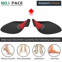 NOIPACE 3/4 Length Orthotics Shoe Inserts Women Men Orthopedic High Arch Support Insoles for Flat Feet Relief Heel Spur Pain Shoes Accessories