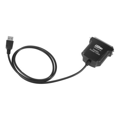 USB → printer parallel port 36pin male conversion cable Black