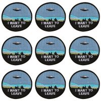 Pulaqi 10PCS Nature travel Patch Wholesale Patches Iron On Patches For Clothing Sticker Stripe Wholesale Dropship Custom Patch