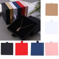 ♟☜☬ Thick Cardboard Jewelry Storage Box Kraft Paper Drawer Pulling Earring Package Boxes Greeting Card Necklace Gifts Organizer Case