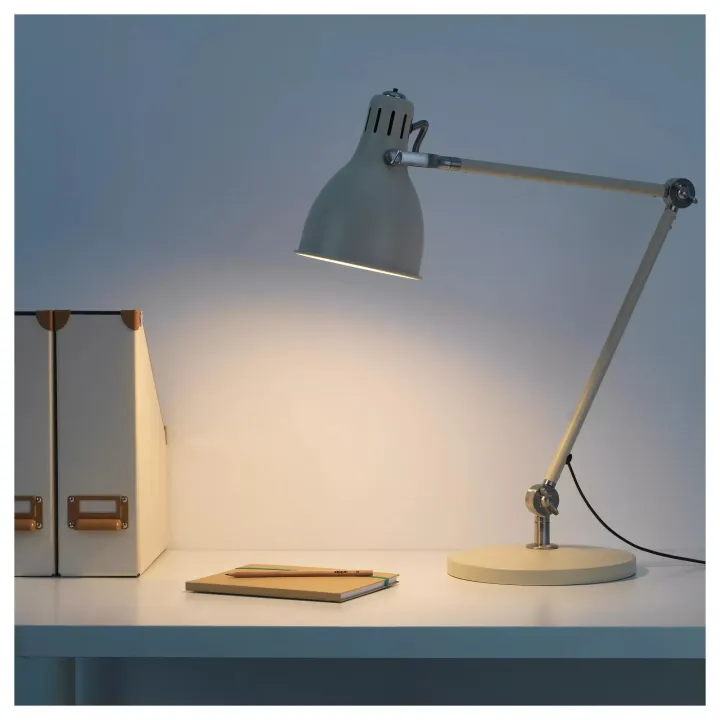 Ikea โคมไฟ รุ่น Arod ขั้ว E27 max.13w สีเบจ (ไม่รวมหลอด) โคมไฟอ่าน