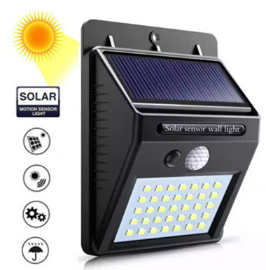 ไฟติดผนังโซล่าเซลล์ 35 LED พลังงานแสงอาทิตย์ -- Solar Motion Sensor light