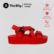 Giày Sandal Nữ The BiLy Quai Chéo Đôi Dây Dù Đế Eva Siêu Êm Nhẹ Cao 3cm