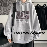 Malling Fashion เสื้อสเวตเตอร์  เสื้อกันหนาวมีฮู้ด เสื้อกันหนาว เสื้อแขนยาวชาย เสื้อกันหนาว กีฬาและแฟชั่น หรู แบบ พก พา ทันสมัย MWY2392VWR 39Z230925