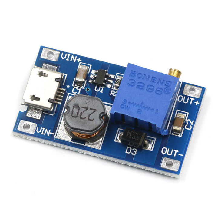 dc-dc-mt3608-boost-โมดูล2a-boost-board-boost-โมดูล-micro-usb-2v-24v-to-5v-9v-12v-28v