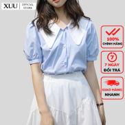 Áo Kiểu Nữ Xuu Design - Chất vải Lụa trơn đẹp- Hàng Thiết Kế Xuu Design