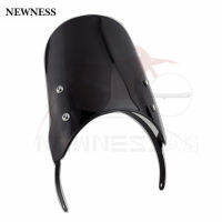 Motorbike 7.5" Headlight Windshield Fairing Compact Sport Wind Deflector Instrument Visor For Royal Enfield Classic 500CC Models