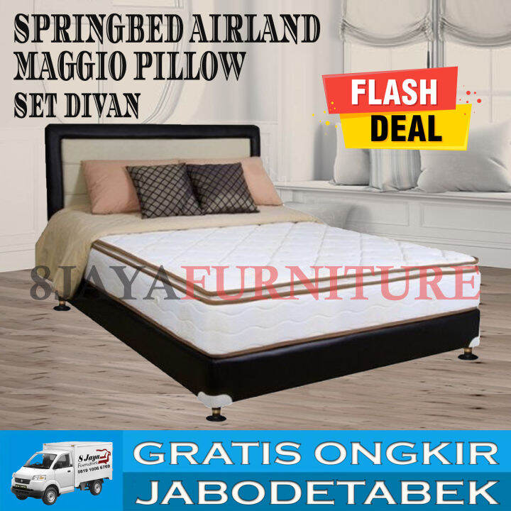 SPRINGBED AIRLAND MAGGIO PILLOWTOP 180x200 SET NEW EDITION DIVAN ...