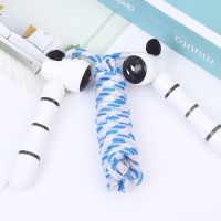 Cotton Jump Rope for Kids-Wooden Handle-Adjustable Cotton Braided Fitness Skipping Rope Great for Exercise Activity