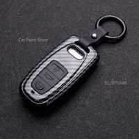 ﹍◆ New Carbon fiber ABS Matte Car Folding Key Cover Full Case Shell For Audi A3 8L 8P A4 B6 B7 B8 C6 4F RS3 Q3 Q7 TT 8L 8V S3 C5 C6