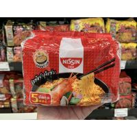 ? NISSIN นิสชิน บะหมี่กึ่งสำเร็จรูป แพ็ค 5 ซอง รสต้มยำกุ้งเเซ่บบ(2880)