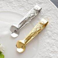 【jw】﹉❉✿  Embossed Handle Food Sliver/Gold Clip BBQ Bar Supplies