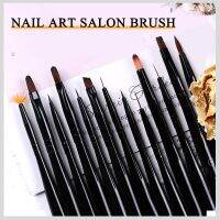 1Pcs/Lot Pinceau Nail Art Brushes For Gel Manicure Liner Painting Black Pen Striper Acrylic Gradient Shadow Artist Brushes Tools