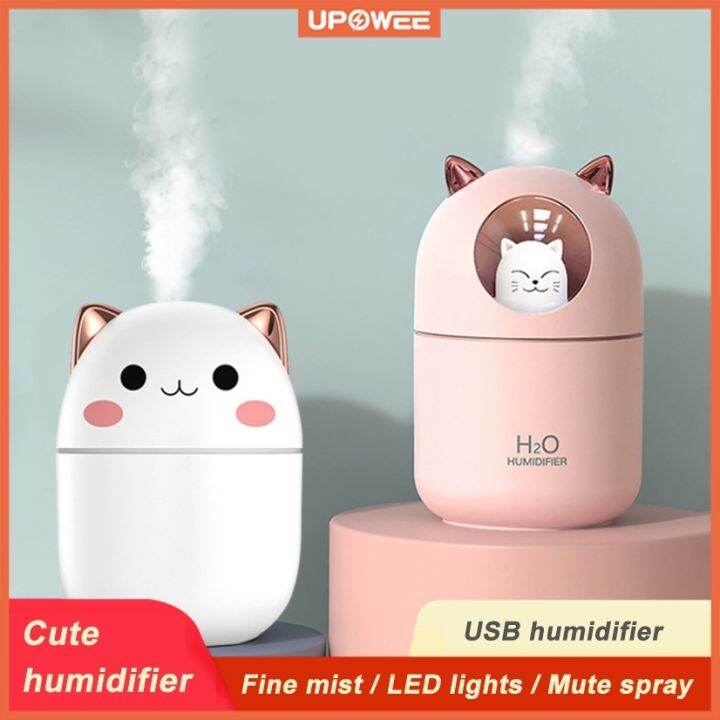 COD Air Humidifier Ultrasonic Mini Humidifiers Purifiers LED lights Low
