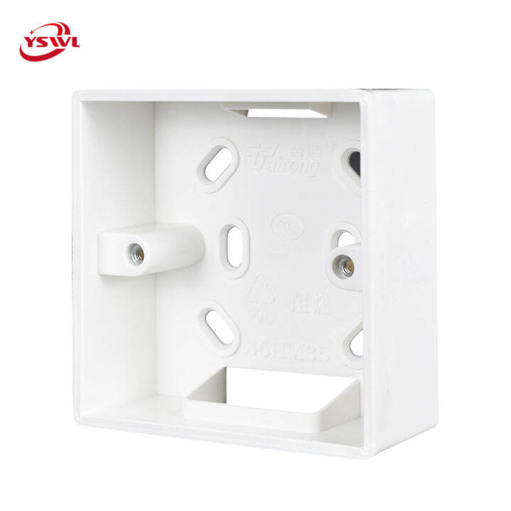 YSWL Switch Box External Mounting 86x86x35mm utility box wall socket