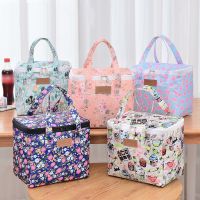 ☎┇ Portable Lunch Bag New Thermal Insulated Lunch Box Tote Cooler Functional Handbag Student Bento Pouch School Food Storage Bags