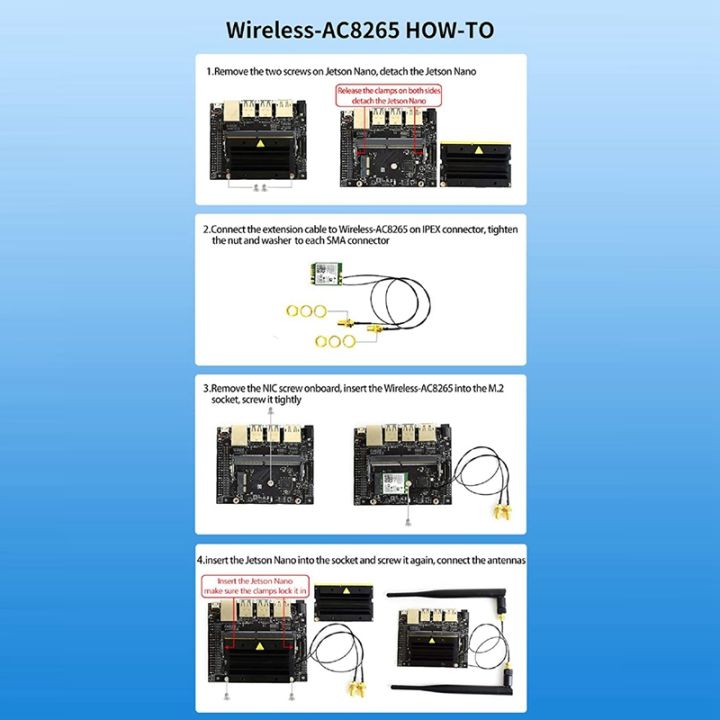 ac8265-wireless-nic-module-for-nano-b01-onboard-2-4g-5g-hz-dual-band-wifi-bluetooth-4-2-ipex-connector