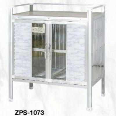 ZPS1073ตู้วางเตาปูกระเบื้อง 100 cm.หลังอลูมิเนียม หน้าบานเป็นบานเกร็ด เคลือบผิว PVC ลายหินอ่อน ขนาด ก.100*ส.75*ล.45 cm. ส่งเฉพาะกรุงเทพและปริมณฑล