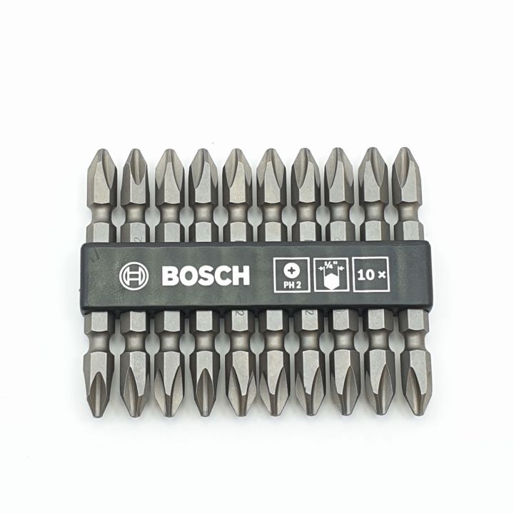 ถูกชัวร์-bosch-ดอกไขควง-screwdriver-bit-ph2-65mm-สีเงิน-ส่งด่วนทุกวัน