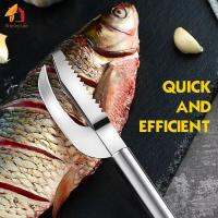 3 In 1สแตนเลสเกล็ดปลามีดโกนมีดตัด/ขูด /Dig Maw Sawtooth Peelers ขูด Boning Filleting