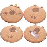 Capybara Chair Cushion Comfortable Plush Foam Seat Pad Quirky and Lovely Furniture Accessories for Living Room Automobile Cafe Classroom Parlor Bedroom trendy