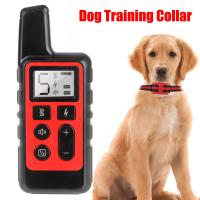 ZZOOI Pet Remote Control Waterproof Shock Vibration Sound 500m Electric Dog Training Collar Rechargeable for All Size Dogs