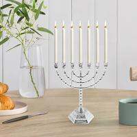 Lovver เชิงเทียน Menorah กับ7สาขา7.9 "ความสูงที่ใส่เทียนโลหะ