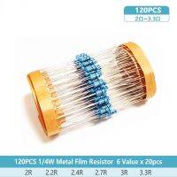 1/4W resistor set diy electron kit0.25W Metal film Resistors set Car Airbag repair resistor 2 ohm 2.2 ohm 2.4 ohm 2.7 ohm 3 ohm