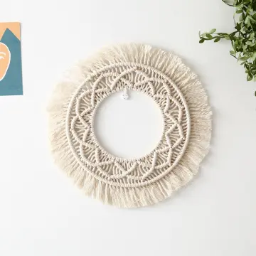 Photo Frames Collage Macrame Wall Hanging Pictures Display