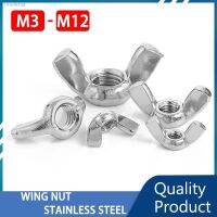 ┇❀▤ Wing Nuts M3 M4 M5 M6 M8 M10 M12 Thumb Nut 304 Stainless Steel Fasten Assortment Kit Hand Tighten Butterfly Threaded Nut