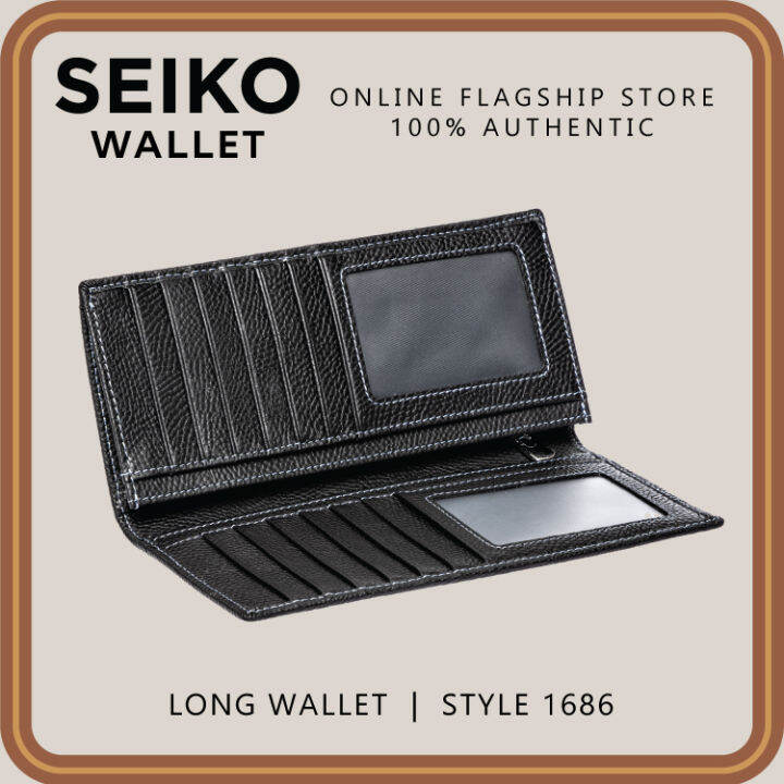 Seiko Wallet Genuine Leather Long Envelope Wallet 1686 Lazada PH
