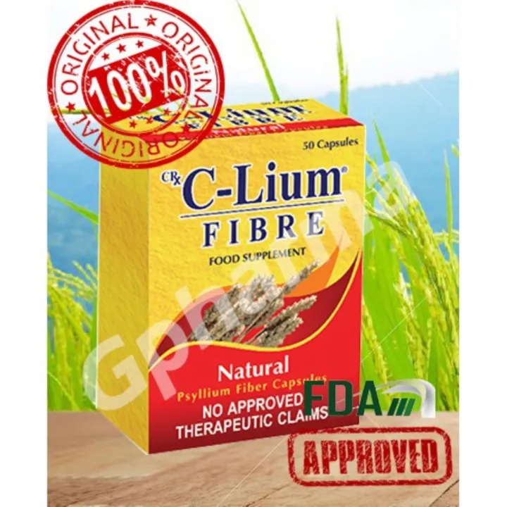 CLium Fibre Food Supplement (50 capsules / box) Lazada PH