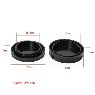 Front Body Cap &amp; Rear Lens Cap Replacement for OLYMPUS for panasonic Micro 4/3 Mount Camera Body &amp; EF Lens Replaces