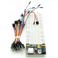 3.3V/5V MB102 Breadboardโมดูลพลังงาน + MB-102 830จุดSolderlessต้นแบบแผ่นตัดขนมปัง + 65ยืดหยุ่นสายจัมเปอร์