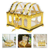 HAOYUNLA พลาสติกโปร่งใสกล่องสมบัติโจรสลัด Jewelry Box Storage Organizer