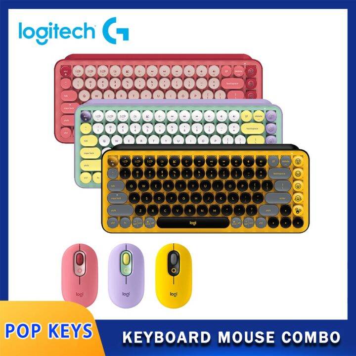 Logitech POP KEYS Wireless Portable Mechanical Keyboard Bluetooth