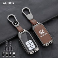 ZOBIG โลหะผสมสังกะสีสำหรับฮอนด้า Key Fob ปก Key Fob กรณีสำหรับฮอนด้า Hrv Civic Accord CR-V โอดิสซี HRV เมืองไฮบริดที่สำคัญเดิมเปลือกควบคุมระยะไกล