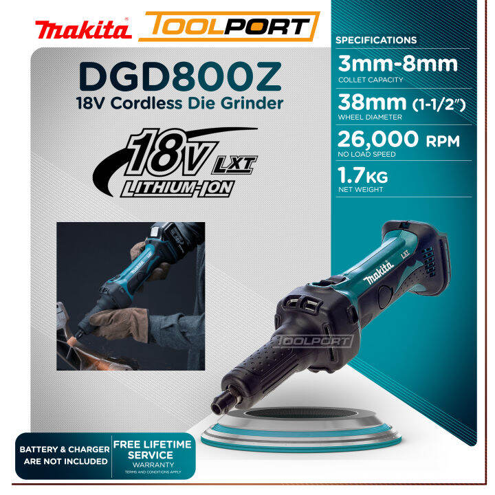 Makita DGD800Z Cordless Die Grinder 18V LXT ( Body Only Battery and