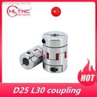 1PCS D25L30 Two-Jaw Couple 5/6/6.35/ 8/9.5/10mm Flexible Plum Shaft Coupling CNC Stepper Motor Coupler Diameter 25mm Length 30mm