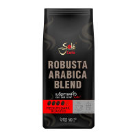 โซเล่ คาเฟ่ แบล็ค เมล็ดกาแฟคั่ว อาราบิก้าผสมโรบัสต้า 500 กรัม / Sole Cafe Black Robusta Arabica Blend 500g