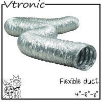 ท่อFlex ท่อยืด-หด Flex 4 / 6 / 8 นิ้ว สำหรับท่อ PVC ยาว 2 เมตร Flexible Aluminium ท่อฟรอย ยึด-หด Cannadude420