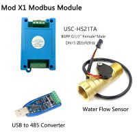 5V Flow Sensor Pulse Singal to RS485 Output Module Mod X1 iSentrol Technology &amp; Flow Sensor USC-HS21TA and USB to 485 Converter