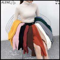 ALENE คอเต่านุ่มอบอุ่นสำหรับผู้หญิงจัมเปอร์พื้นฐานเสื้อกันหนาวสวมหัวฤดูใบไม้ร่วงฤดูหนาว