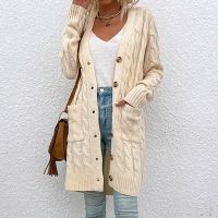 ¤▫❈ Loose Cardigans Sweater Sleeve Knitted Coats Female Streetwear Knitwear Outerwear Coat