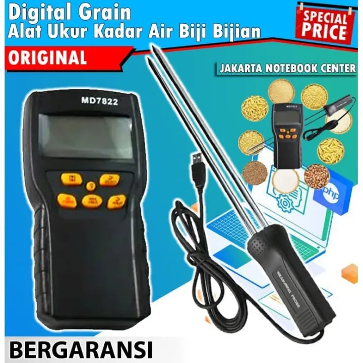 ORIGINAL Alat Ukur Kadar Air Biji Bijian Digital Grain Moisture Meter