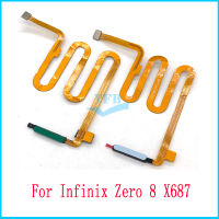 สำหรับ Infinix Zero 8 X687 X627 Touch ID ปุ่ม Home Key เซ็นเซอร์ลายนิ้วมือ Flex Cable-DFGN STORE