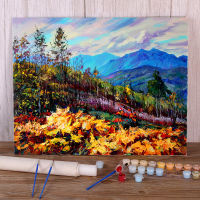 Landscape October DIY Painting By Numbers Kit Oil Paints 50*70 Painting On Canvas Decorative Paintings Crafts For Handiwork