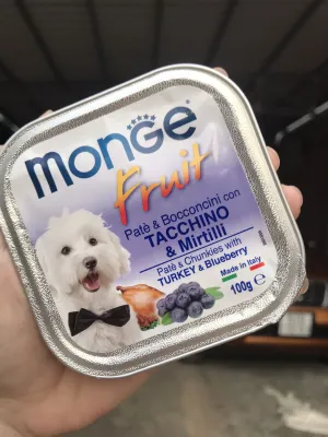 Pate Monge nhiều vị hộp 100g cho chó